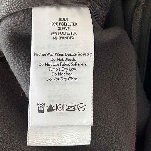 Eddie Bauer Mens Coat Size Large Red Gray Zip Front Hooded Jacket Outdoor - Picture 5 of 6